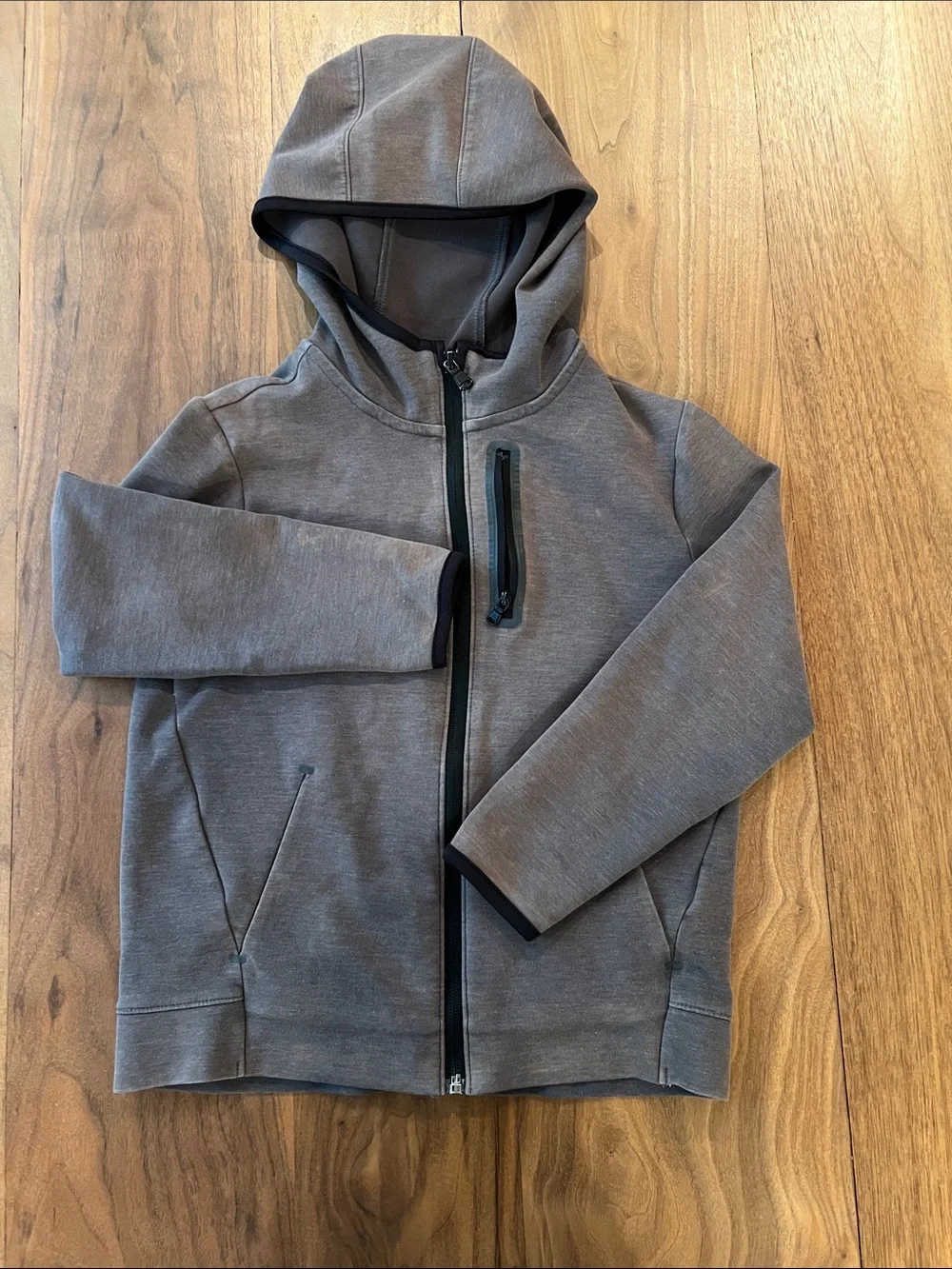 Old Navy Active Dynamic Fleece Boys Hooded Jacket Gray S 6-7